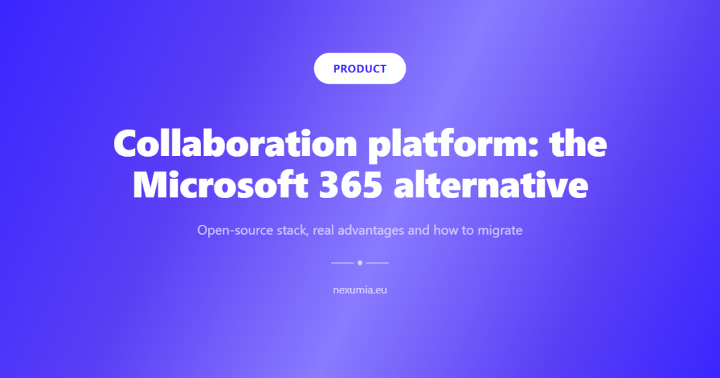 Cover image for the article: Collaboration platform: the Microsoft 365 alternative
