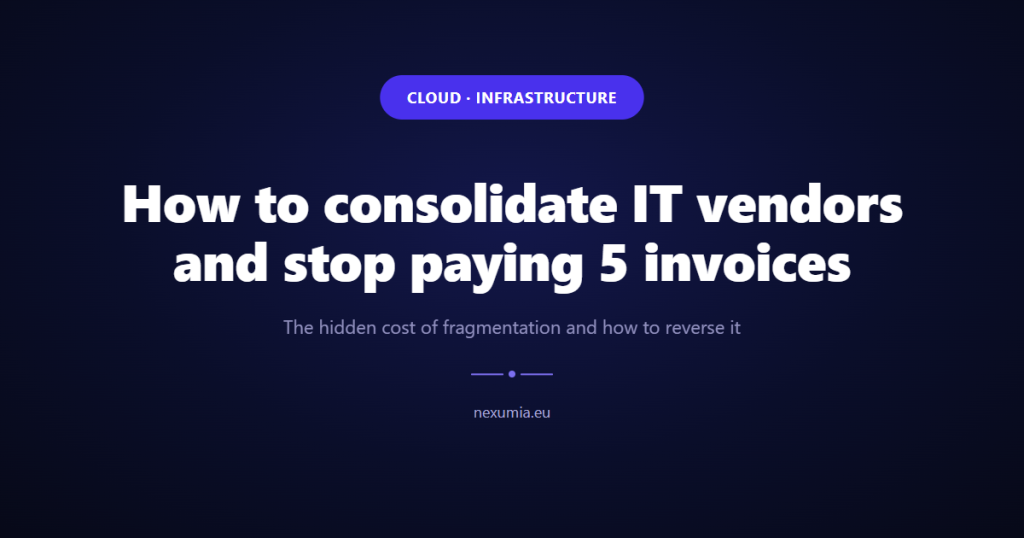Cover image for the article: How to consolidate IT vendors and stop paying 5 invoices