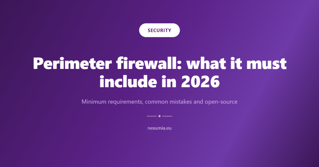 Cover image for the article: Perimeter firewall: what it must include in 2026