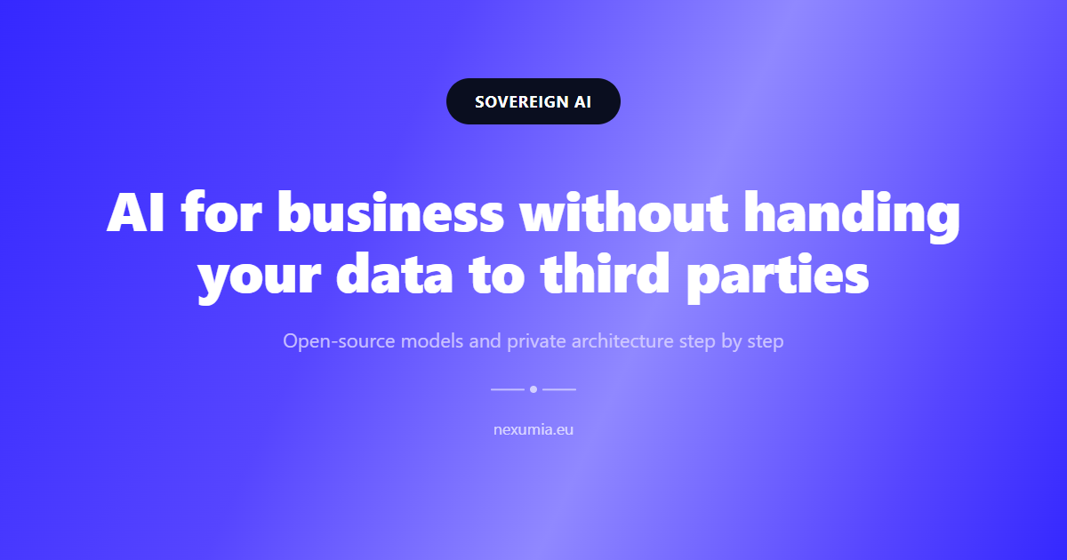 Cover image for the article: AI for business without handing your data to third parties