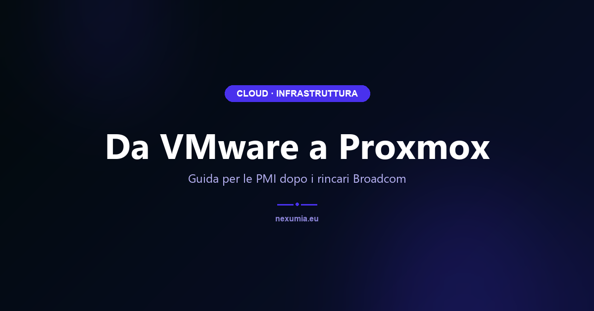 Immagine in evidenza dell'articolo: Da VMware a Proxmox: guida PMI dopo Broadcom
