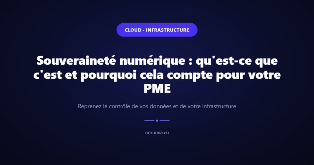 Image de couverture de l'article : Souveraineté numérique : qu'est-ce que c'est et pourquoi cela compte pour votre PME