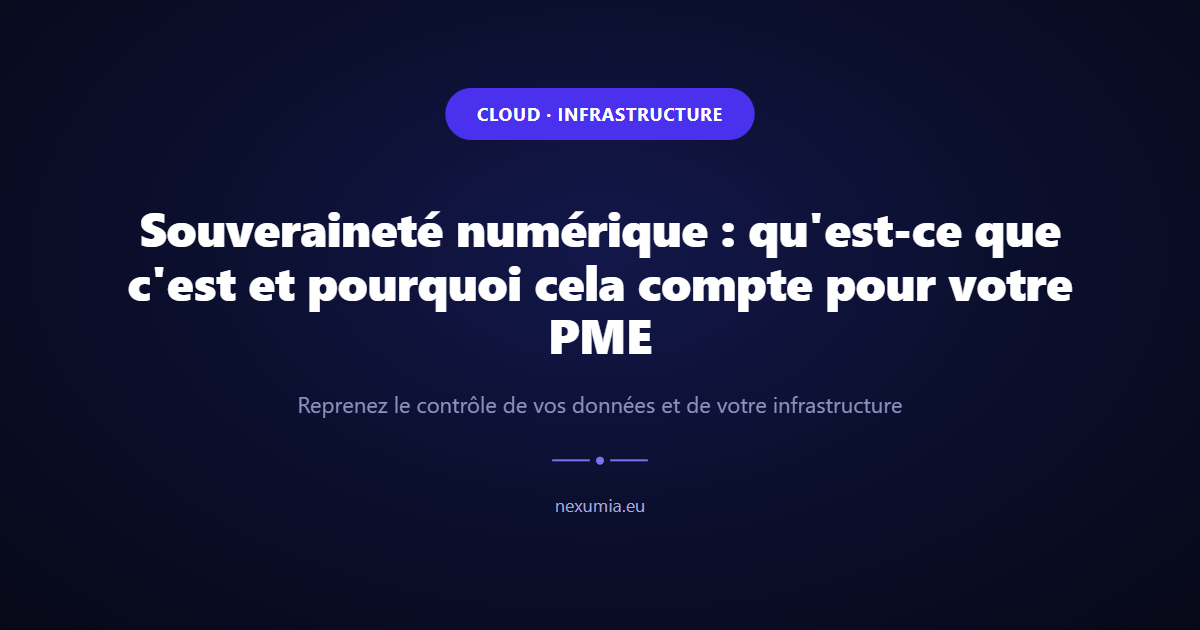 Image de couverture de l'article : Souveraineté numérique : qu'est-ce que c'est et pourquoi cela compte pour votre PME